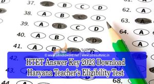 HTET Solution Key 2023 Download Haryana