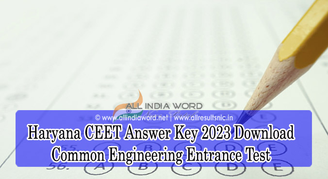 Haryana CEET Solution Key 2023